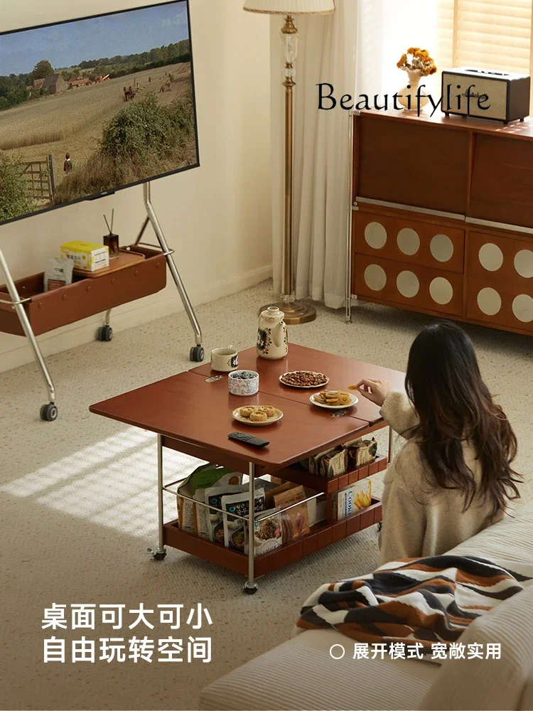 yj15 Modern simple solid wood folding coffee table medieval movable trolley living room sofa side balcony tea table
yj15 Modern simple solid wood folding coffee table medieval movable trolley living room sofa side balcony tea table