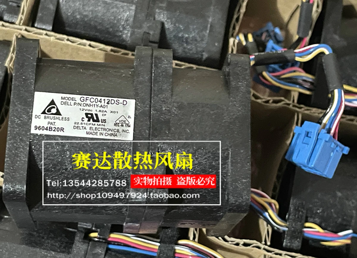 Delta GFC0412DS-D DNH1Y-A01 4056 12V 1.82A High Airflow Server Wind
Delta GFC0412DS-D DNH1Y-A01 4056 12V 1.82A High Airflow Server Wind