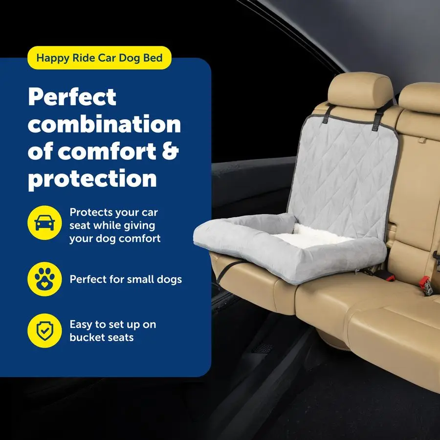 Happy Ride Car Dog Bed Best for Bucket Seats Fits Cars, Trucks, Minivans and SUVs Comfortable and Machine Washable Durable Vehic
Happy Ride Car Dog Bed Best for Bucket Seats Fits Cars, Trucks, Minivans and SUVs Comfortable and Machine Washable Durable Vehic