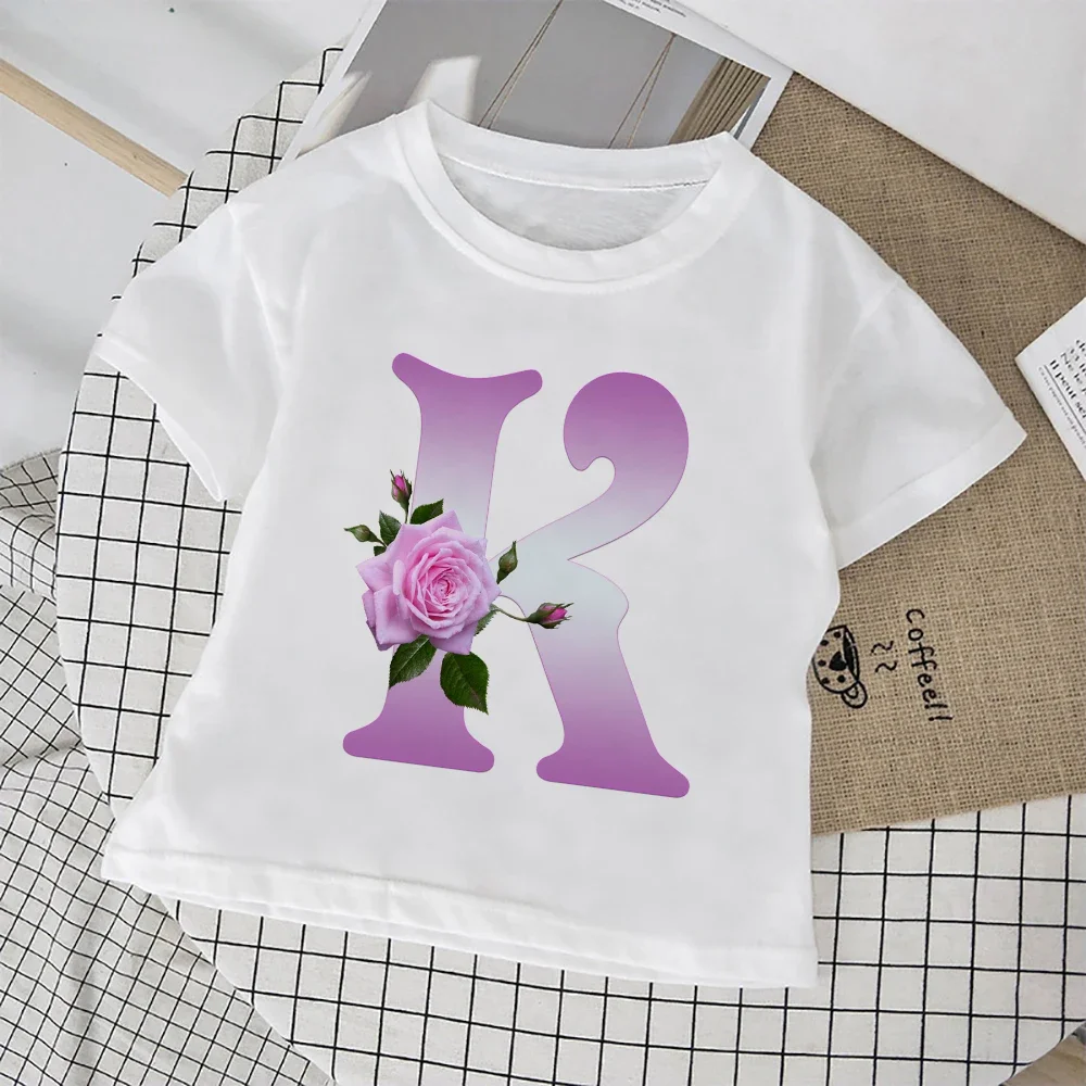 Summer New Cute T Shirt For Girls Cozy Happy Holiday Casual Children's Clothing Fine Rose Letter Fashion European T-shirt Kids
Summer New Cute T Shirt For Girls Cozy Happy Holiday Casual Children's Clothing Fine Rose Letter Fashion European T-shirt Kids
