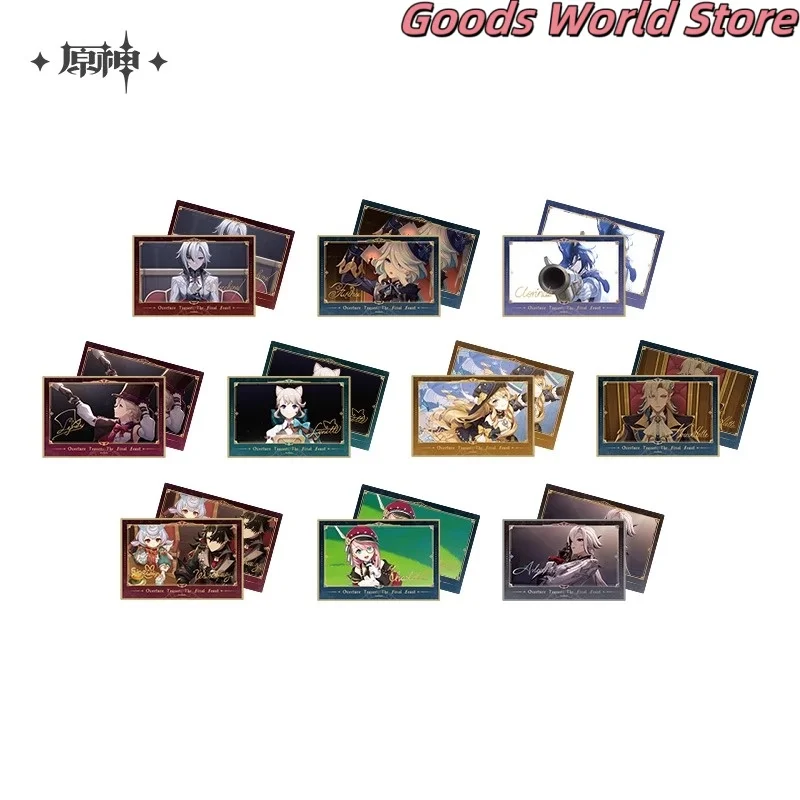 Pre-sale Otaku Genshin Impact Original Arlecchino Furina Clorinde Lyney Lynette Navia Neuvillette Wriothesley Collection card
Pre-sale Otaku Genshin Impact Original Arlecchino Furina Clorinde Lyney Lynette Navia Neuvillette Wriothesley Collection card