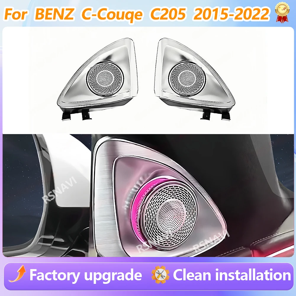For benz W205 C-Coupe 2015-2022 3/64 Colors 4D Rotating Tweeter Speaker Ambient Light Upgrade 4D Speaker car accessories
For benz W205 C-Coupe 2015-2022 3/64 Colors 4D Rotating Tweeter Speaker Ambient Light Upgrade 4D Speaker car accessories