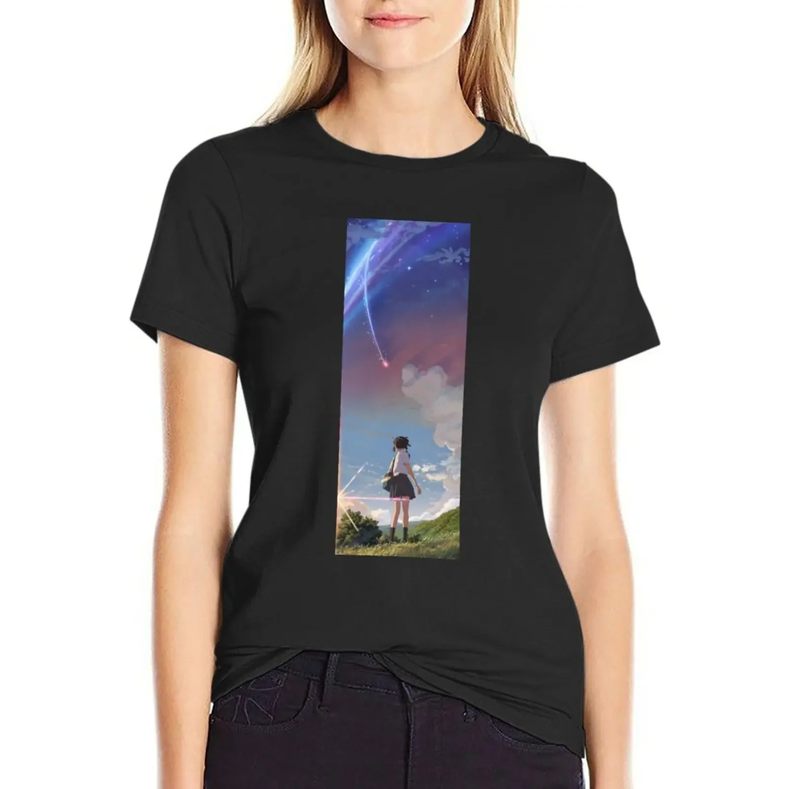 Mitsuha T-Shirt Female clothing aesthetic clothes plain t-shirt dress for Women graphic
Mitsuha T-Shirt Female clothing aesthetic clothes plain t-shirt dress for Women graphic