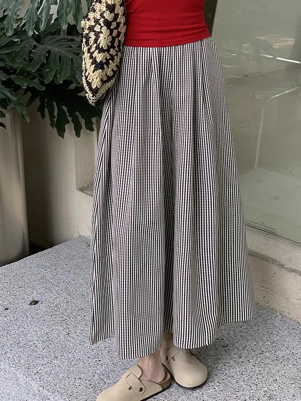 Retro Plaid Wide Leg Pants Women's Summer Thin High Waist Drape Casual Versatile plus Size Korean Style Commute Style Pocket ...
Retro Plaid Wide Leg Pants Women's Summer Thin High Waist Drape Casual Versatile plus Size Korean Style Commute Style Pocket ...