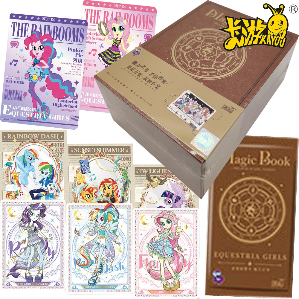 KAYOU Genuine My Little Pony Collection Cards Popular IP Fashion Shining Girl Exquisite Creative Magic Book Character Cards Gift
KAYOU Genuine My Little Pony Collection Cards Popular IP Fashion Shining Girl Exquisite Creative Magic Book Character Cards Gift