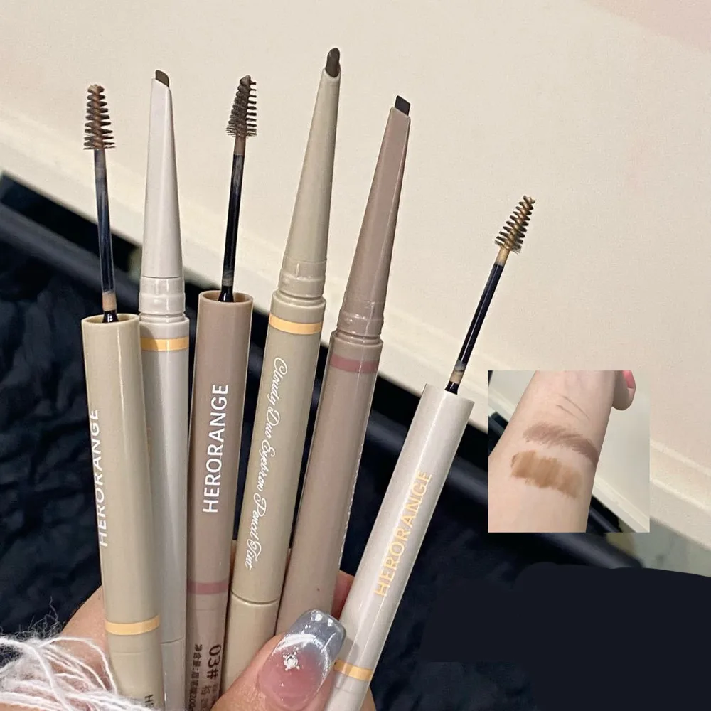 1Pc Double-headed Eyebrow Pencil Eyebrow Dyeing Cream 2-in-1 Color Rendering Natural Wild Eyebrow Pencil Makeup Tools
1Pc Double-headed Eyebrow Pencil Eyebrow Dyeing Cream 2-in-1 Color Rendering Natural Wild Eyebrow Pencil Makeup Tools