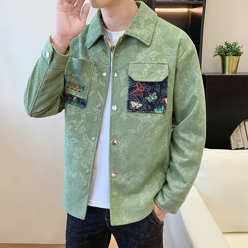 Новая мужская осенняя рубашка-поло в китайском стиле с принтом, на пуговицах, с нагрудным карманом, приталенная, из полиэфирного волокна
Новая мужская осенняя рубашка-поло в китайском стиле с принтом, на пуговицах, с нагрудным карманом, приталенная, из полиэфирного волокна