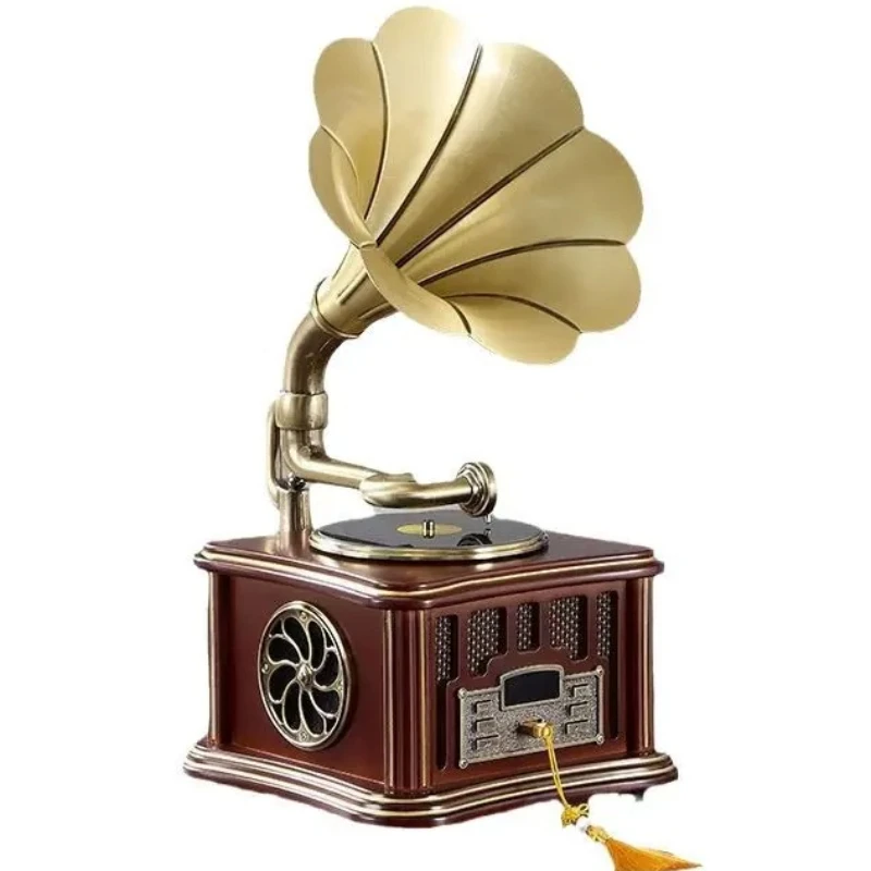 Bestselling retro European solid wood phonograph, old-fashioned Bluetooth small audio player, metal vinyl living room phonograph
Bestselling retro European solid wood phonograph, old-fashioned Bluetooth small audio player, metal vinyl living room phonograph