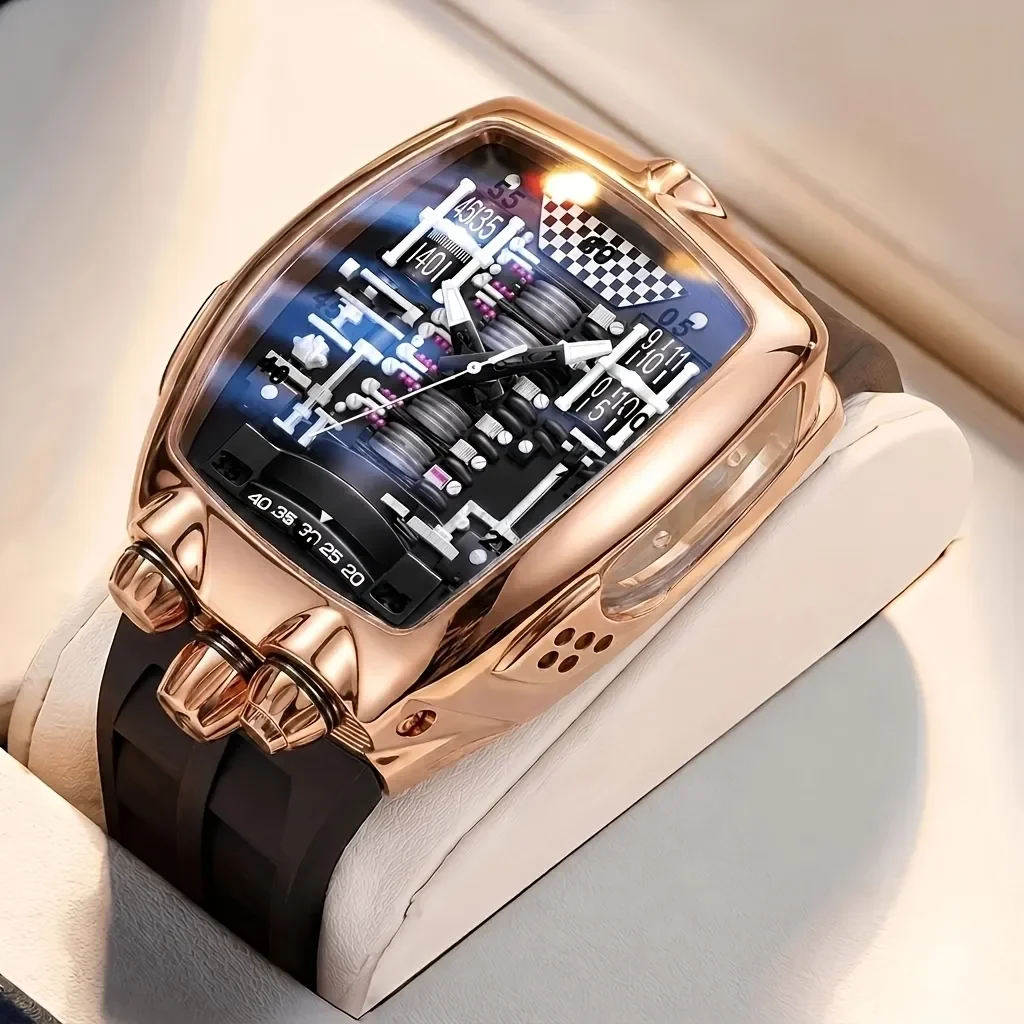 1pcs Men's black dial alloy strap vintage fashion tonneau sporty details Quartz Watch for business party holiday
1pcs Men's black dial alloy strap vintage fashion tonneau sporty details Quartz Watch for business party holiday