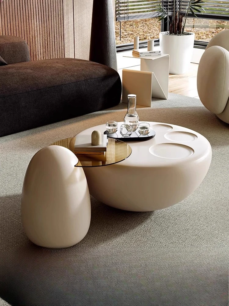 Medieval cream wind cat claw household Internet celebrity small apartment living room creative minimalist round coffee table
Medieval cream wind cat claw household Internet celebrity small apartment living room creative minimalist round coffee table