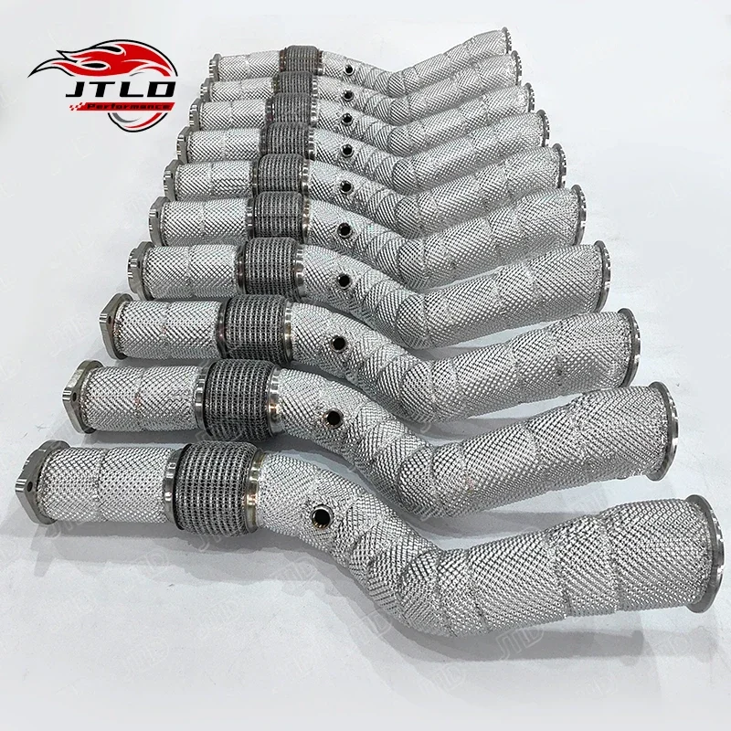 JTLD 76mm 3 Inch Piping Size 304SS Exhaust Catless Downpipe With Heat Shield For BMW G80 M3 G82 M4 G87 M2 S58 G8X Test Pipe
JTLD 76mm 3 Inch Piping Size 304SS Exhaust Catless Downpipe With Heat Shield For BMW G80 M3 G82 M4 G87 M2 S58 G8X Test Pipe