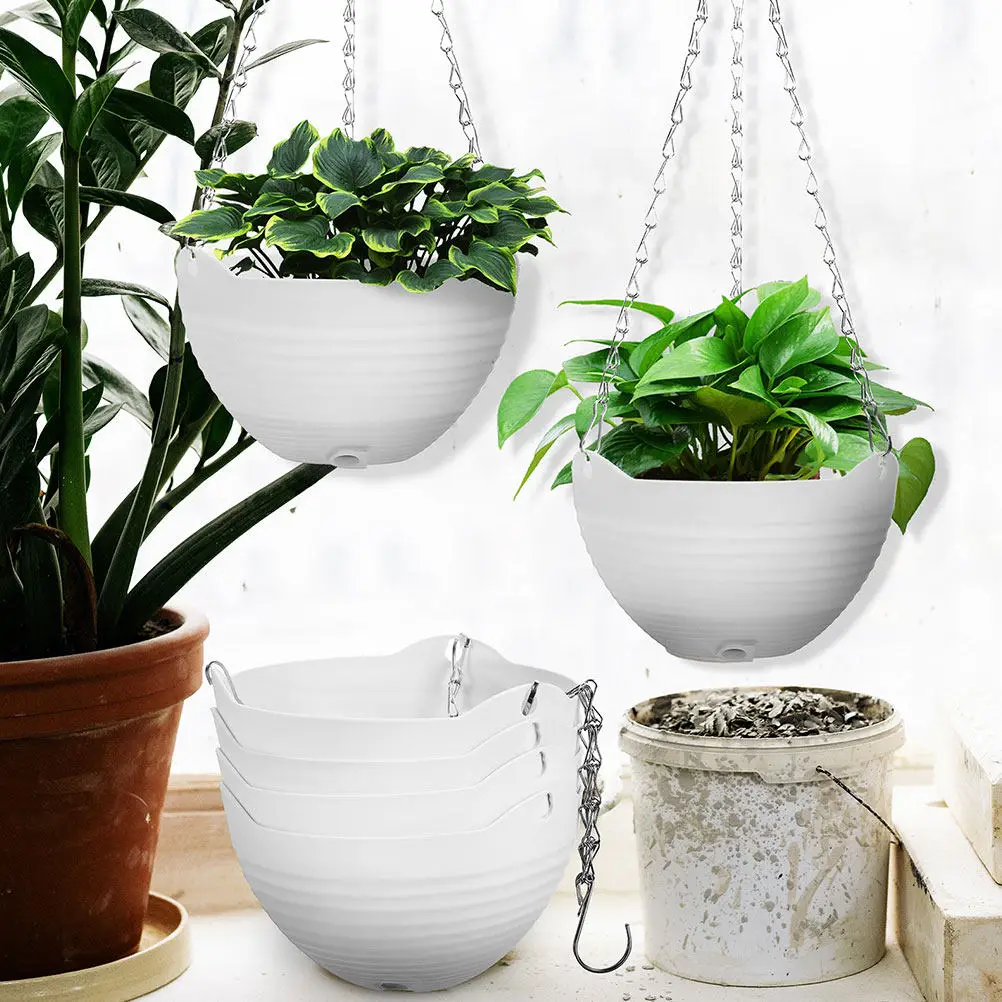 4Pcs PVC Hanging Planter Basket for Indoor Outdoor Use Balcony Garden Wall Mount Flower Pot Decor with Herbs Succulents
4Pcs PVC Hanging Planter Basket for Indoor Outdoor Use Balcony Garden Wall Mount Flower Pot Decor with Herbs Succulents