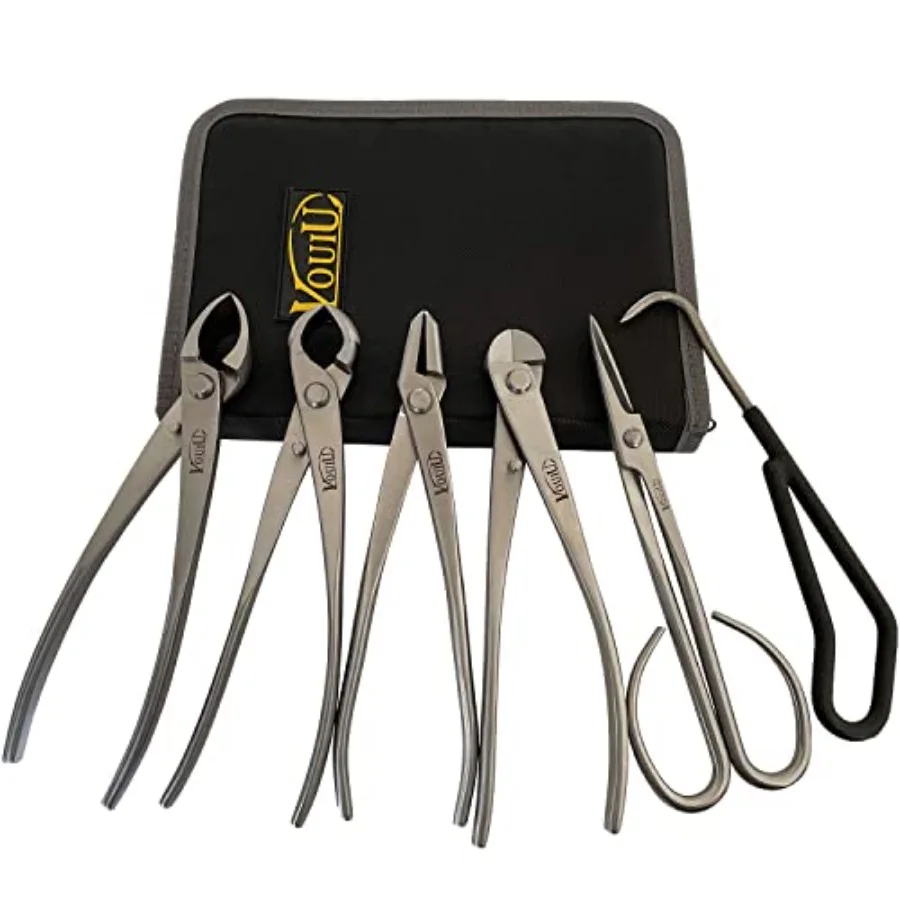 6-Piece Bonsai Tool SetConcave Cutter Knob Cutter Jin Pliers Wire Cutter Bonsai Scissors Root Hook
6-Piece Bonsai Tool SetConcave Cutter Knob Cutter Jin Pliers Wire Cutter Bonsai Scissors Root Hook