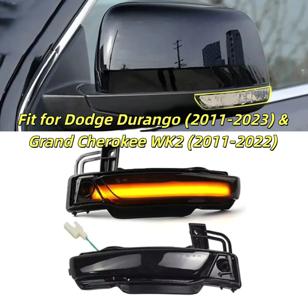 2 шт. светодиодные динамические указатели поворота для Dodge For Durango 2011 2023, дизайн дымовых линз для повышенной безопасности и видимости дорог
2 шт. светодиодные динамические указатели поворота для Dodge For Durango 2011 2023, дизайн дымовых линз для повышенной безопасности и видимости дорог