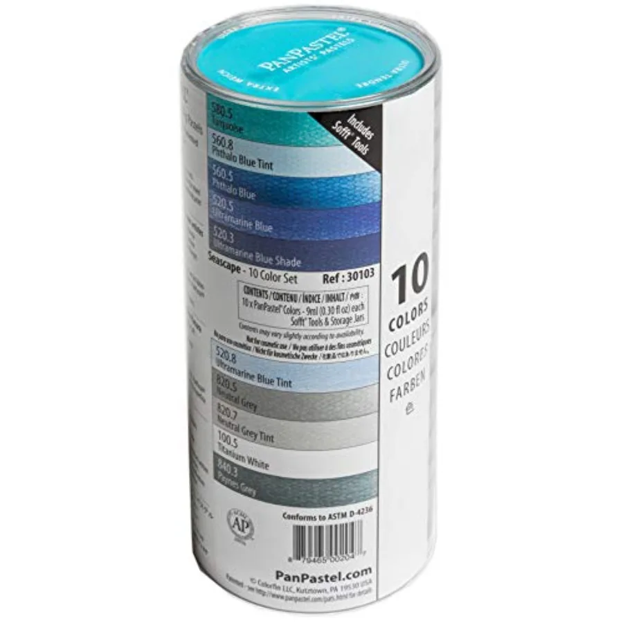 Artist Pastels by GOLDEN, Seascape Set, 10 Color, Professional Artist Pastels, Unique Pan Format cake-like
Artist Pastels by GOLDEN, Seascape Set, 10 Color, Professional Artist Pastels, Unique Pan Format cake-like