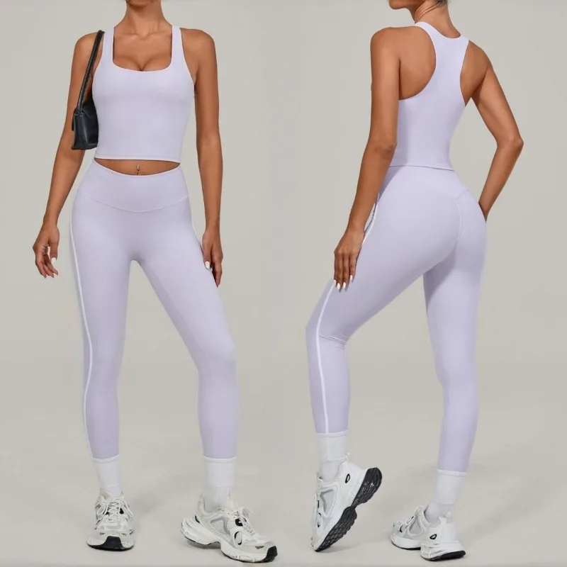 Женский бесшовный комплект для йоги, жилет и брюки, спортивный костюм для бега, фитнеса, спортивный комплект, облегающий костюм с высокой талией и красивой спиной
Женский бесшовный комплект для йоги, жилет и брюки, спортивный костюм для бега, фитнеса, спортивный комплект, облегающий костюм с высокой талией и красивой спиной