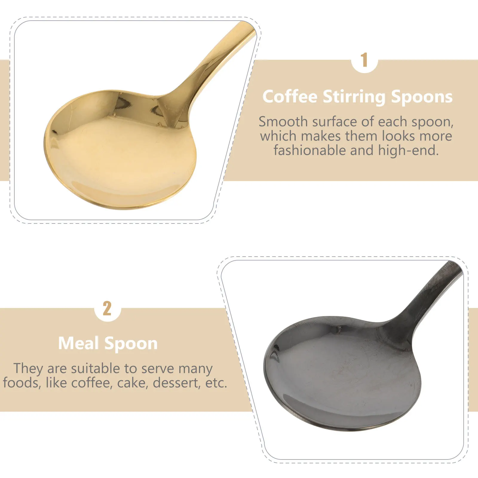 4Pcs Coffee Spoons High Quality Stainless Steel Soup Dessert Mixing Chic Kitchen Teaspoons Condiment Fruit Spoons
4Pcs Coffee Spoons High Quality Stainless Steel Soup Dessert Mixing Chic Kitchen Teaspoons Condiment Fruit Spoons