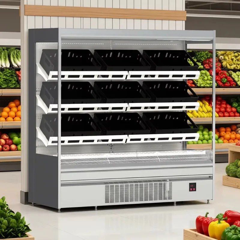 Customized Supermarket Vegetable and Fruit Cabinet Open Type Chiller Showcase Refrigerator Display Freezer
Customized Supermarket Vegetable and Fruit Cabinet Open Type Chiller Showcase Refrigerator Display Freezer