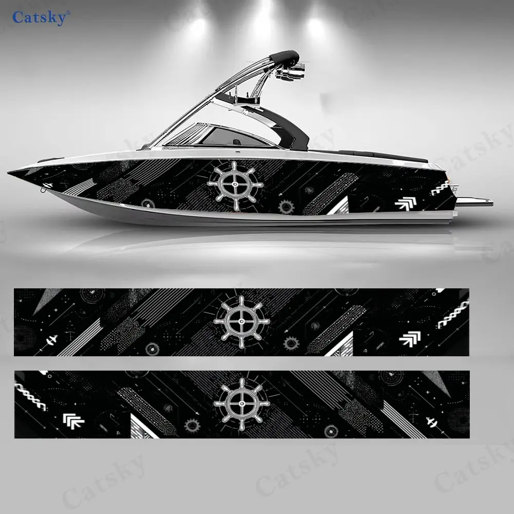 Geometric Compass Boat Stickers, PVC Waterproof Durable Vinyl Wrap Decals for Fishing Boats, Durable and Stylish Design
Geometric Compass Boat Stickers, PVC Waterproof Durable Vinyl Wrap Decals for Fishing Boats, Durable and Stylish Design