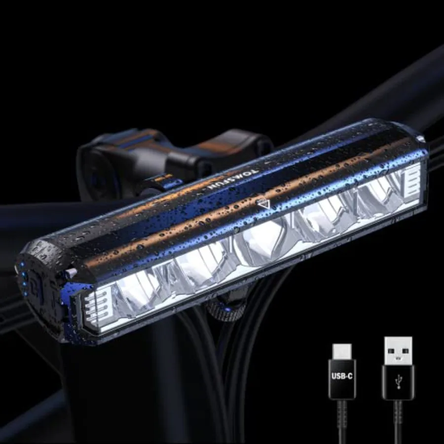 Best Bike Lights 2600 Lumen, 5 LED Bicycle Light with High Beam Low Beam, Best Bike Lights for Night Riding, USB-C Rechargeable
Best Bike Lights 2600 Lumen, 5 LED Bicycle Light with High Beam Low Beam, Best Bike Lights for Night Riding, USB-C Rechargeable