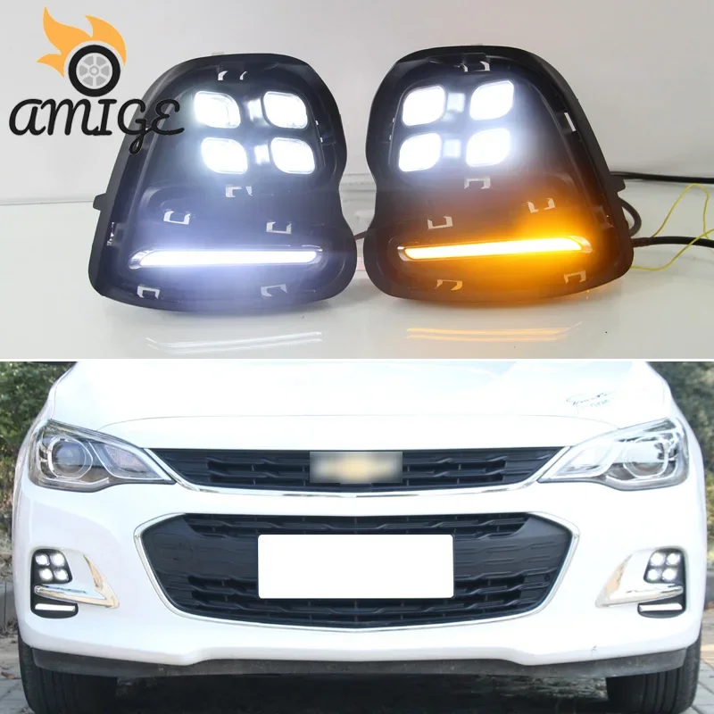 12V LED DRL Daytime Running Light For Chevrolet Cavalier 2016 -2018 Yellow Turnning Signal Headlight Bumper lamps Daylights
12V LED DRL Daytime Running Light For Chevrolet Cavalier 2016 -2018 Yellow Turnning Signal Headlight Bumper lamps Daylights