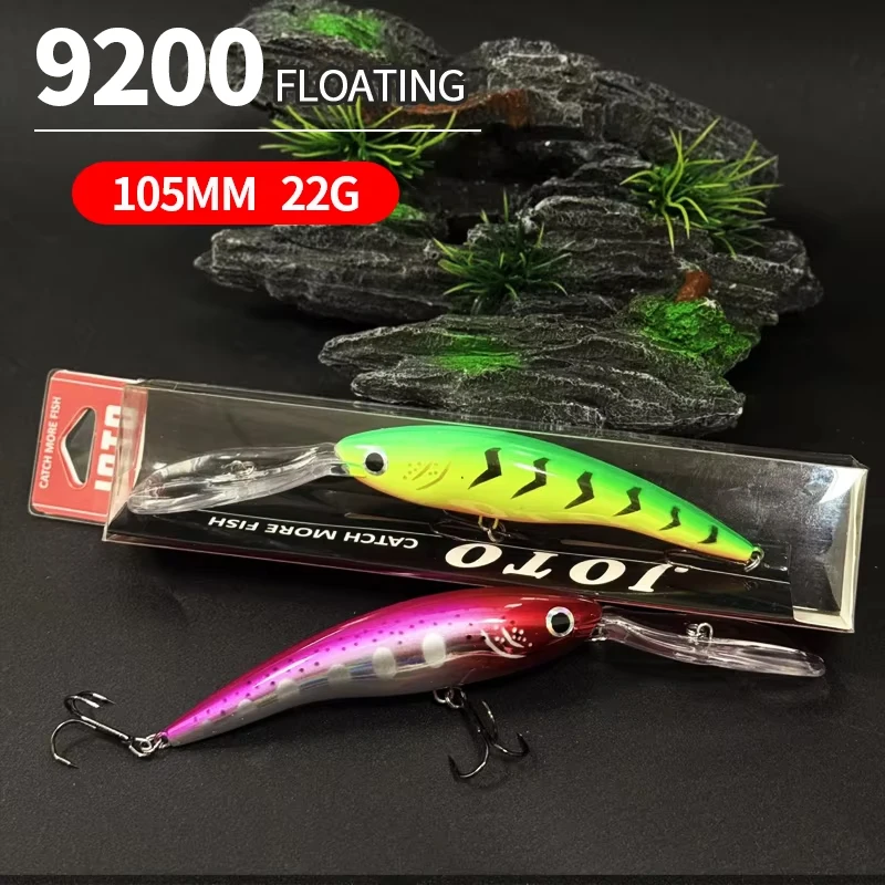 22g 105mm Deep Diving Minnow Fishing Lures Long Lip Artificial Hard Baits Pesca Saltwater Sea Bass Carp Trolling Baits Supplies
22g 105mm Deep Diving Minnow Fishing Lures Long Lip Artificial Hard Baits Pesca Saltwater Sea Bass Carp Trolling Baits Supplies