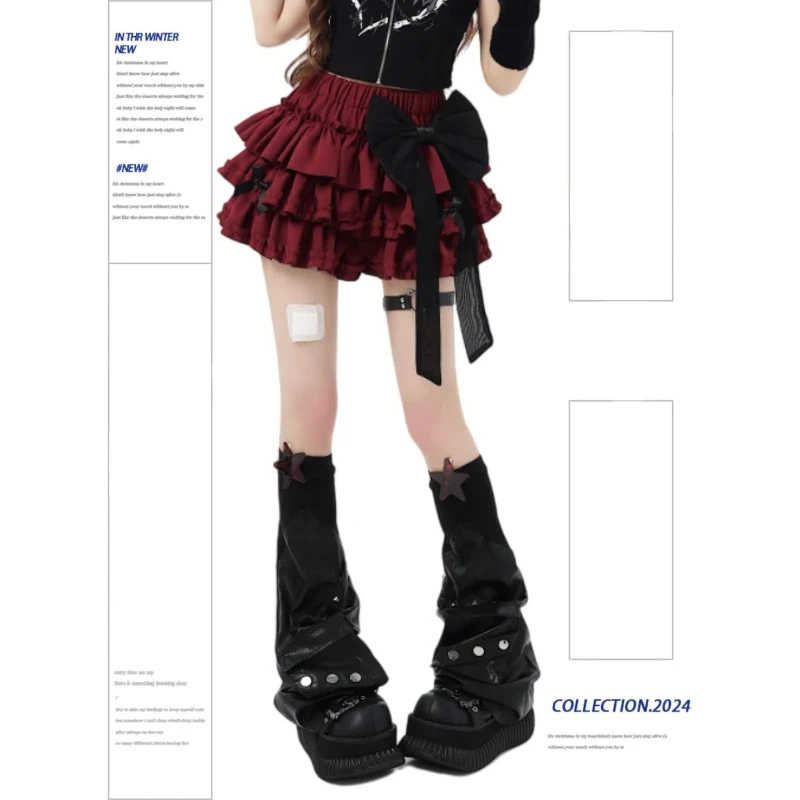 Women's Fashionable Solid Color Bow Cake High Waist New Anti-exposure Puffy Skirt
Women's Fashionable Solid Color Bow Cake High Waist New Anti-exposure Puffy Skirt