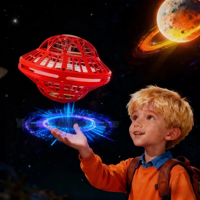 NEW UFO Intelligent Sensing With LED Lights Flying Ball Hovering Saucer Floating Ball Black Technology Gyroscope Christmas Gifts
NEW UFO Intelligent Sensing With LED Lights Flying Ball Hovering Saucer Floating Ball Black Technology Gyroscope Christmas Gifts