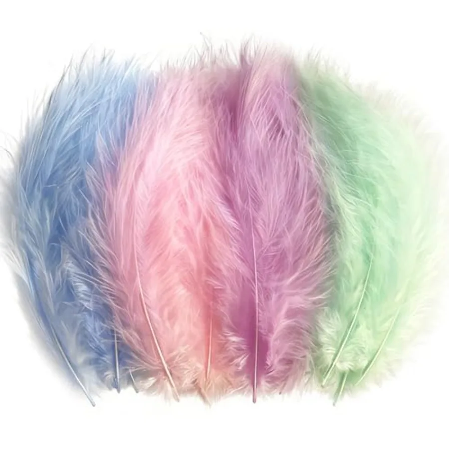 200pcs Pastel Fluffy Feathers for Dreamcatchers - Soft Light Pink Blue Purple Green Macaron Turkey Marabou Feathers for Wedding
200pcs Pastel Fluffy Feathers for Dreamcatchers - Soft Light Pink Blue Purple Green Macaron Turkey Marabou Feathers for Wedding