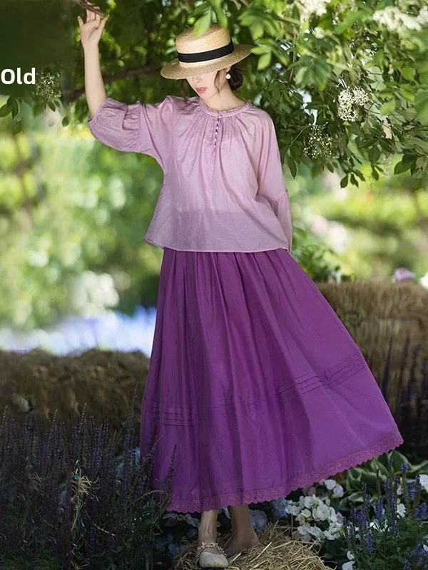 Длинная юбка чистого цвета с высокой талией и эластичной резинкой на талии, женская весна-лето, новая юбка-миди трапециевидной формы, повседневные юбки свободного покроя
Длинная юбка чистого цвета с высокой талией и эластичной резинкой на талии, женская весна-лето, новая юбка-миди трапециевидной формы, повседневные юбки свободного покроя