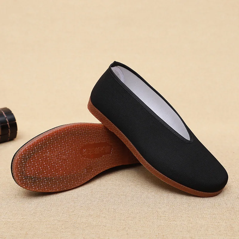 Beijing Style Men's Casual Cloth Shoes round Toe Slip-On Loafers Retro Chinese Kung Fu Shoes Durable Cowhide Sole Comfortable
Beijing Style Men's Casual Cloth Shoes round Toe Slip-On Loafers Retro Chinese Kung Fu Shoes Durable Cowhide Sole Comfortable