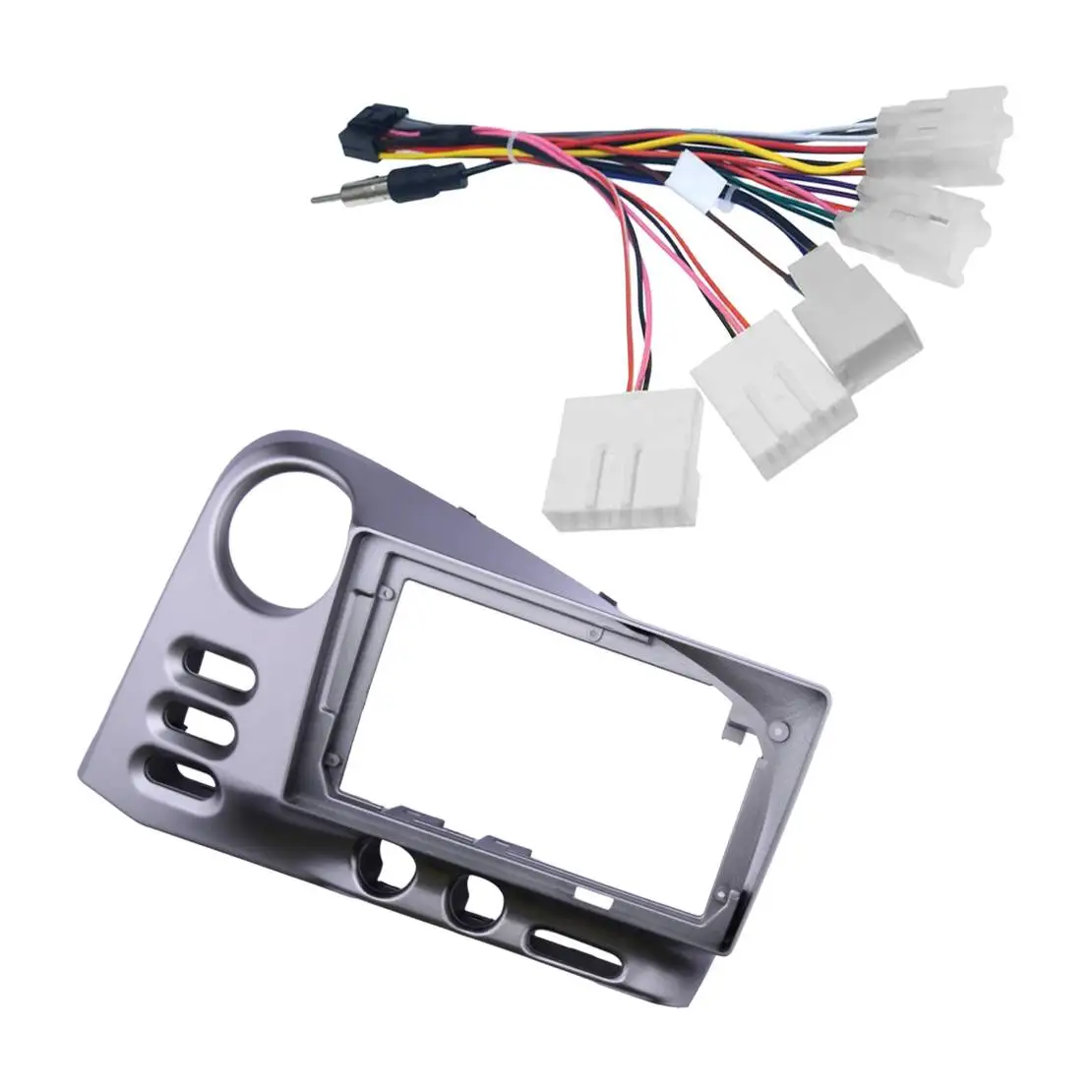 9" Car Radio Stereo Dash Frame Fascia Bezel Panel Trim with Harness Wiring Fit for Toyota Matrix 2003-2004 Left hand Drive
9" Car Radio Stereo Dash Frame Fascia Bezel Panel Trim with Harness Wiring Fit for Toyota Matrix 2003-2004 Left hand Drive