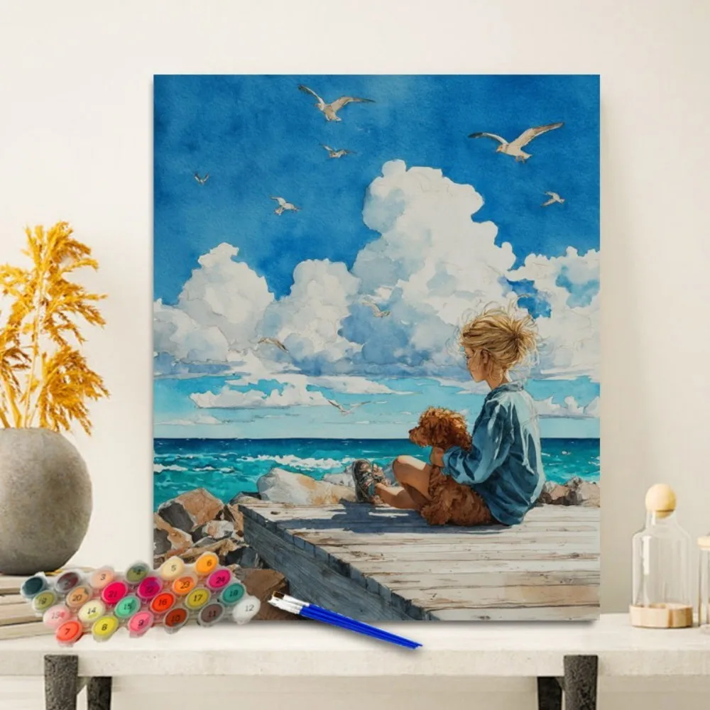 Painting By Numbers Girl and dog Anniversary gift on Digital Painting Canvas Acrylic Paint Image Digital Coloring
Painting By Numbers Girl and dog Anniversary gift on Digital Painting Canvas Acrylic Paint Image Digital Coloring
