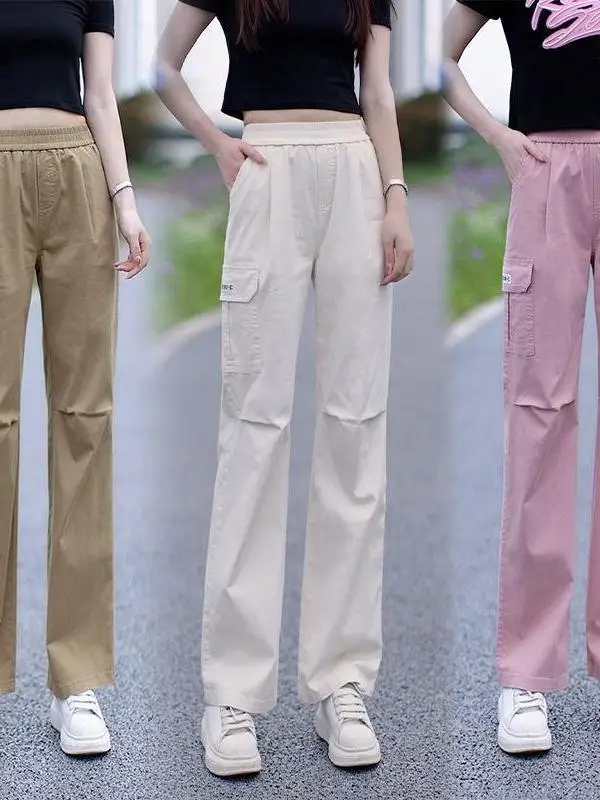 Slim Straight Workwear Pants Women's Thin Sport Casual Hiking Trousers Summer Low Waist Mid-Low Elastic PVC Cotton Ladies
Slim Straight Workwear Pants Women's Thin Sport Casual Hiking Trousers Summer Low Waist Mid-Low Elastic PVC Cotton Ladies