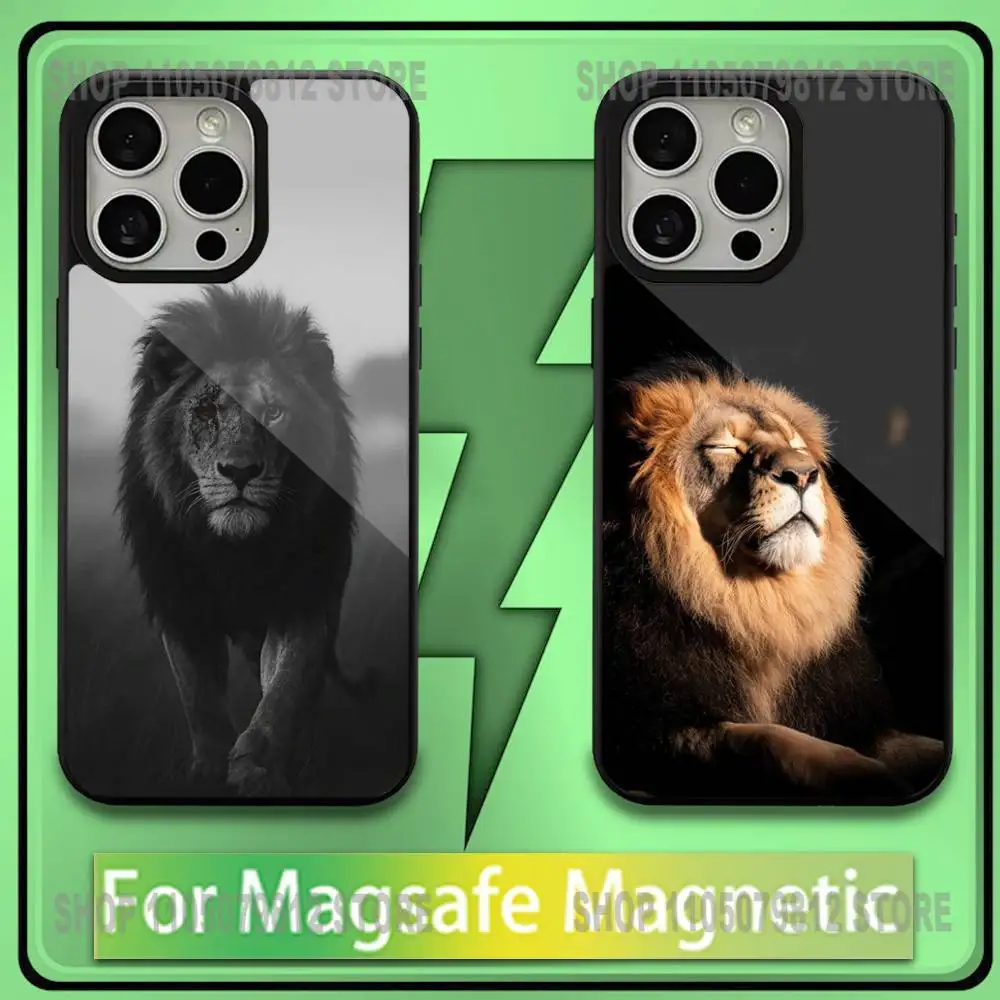 Lion Pattern Phone Case For iPhone 16,15,14,13,12,11,Plus,Pro,Max,Mini Soft Magesafe Magnetic Wireless Charge
Lion Pattern Phone Case For iPhone 16,15,14,13,12,11,Plus,Pro,Max,Mini Soft Magesafe Magnetic Wireless Charge