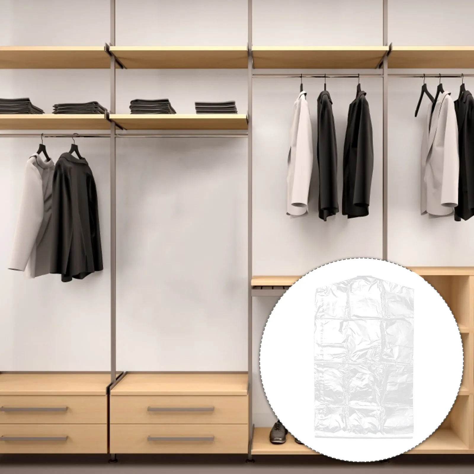 50 шт. пылезащитных прозрачных пластиковых пакетов 60x90 см для хранения одежды, платьев, пальто, костюмов, рубашек, жакетов, органайзер для гардероба
50 шт. пылезащитных прозрачных пластиковых пакетов 60x90 см для хранения одежды, платьев, пальто, костюмов, рубашек, жакетов, органайзер для гардероба