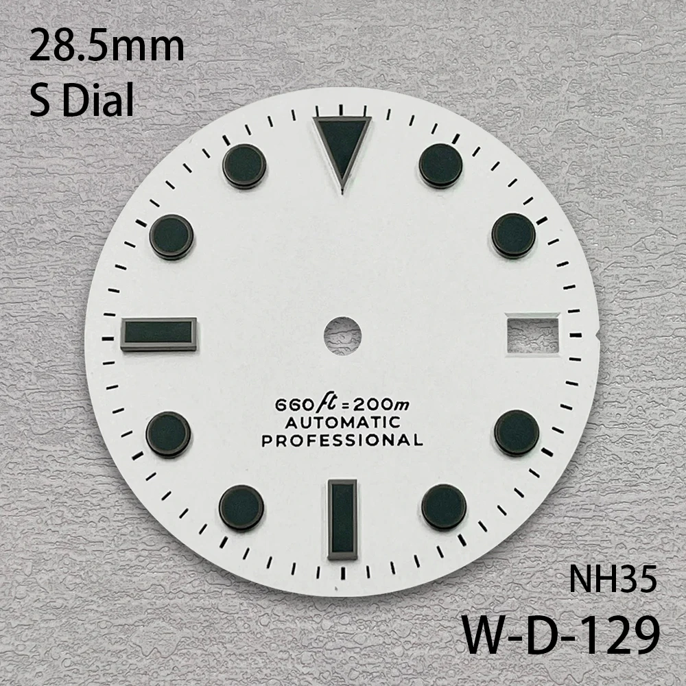 28.5mm SUB S Dial Fit NH35/NH36/4R/7S Japanese Movement No Luminous High-Quality Watch Modification Accessories
28.5mm SUB S Dial Fit NH35/NH36/4R/7S Japanese Movement No Luminous High-Quality Watch Modification Accessories