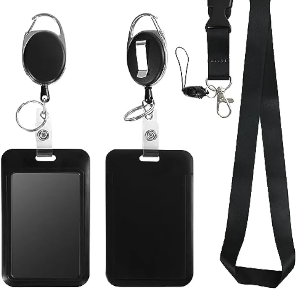 Выдвижной держатель бейджа — отрывной ремешок, прочная катушка, съемный брелок
Выдвижной держатель бейджа — отрывной ремешок, прочная катушка, съемный брелок