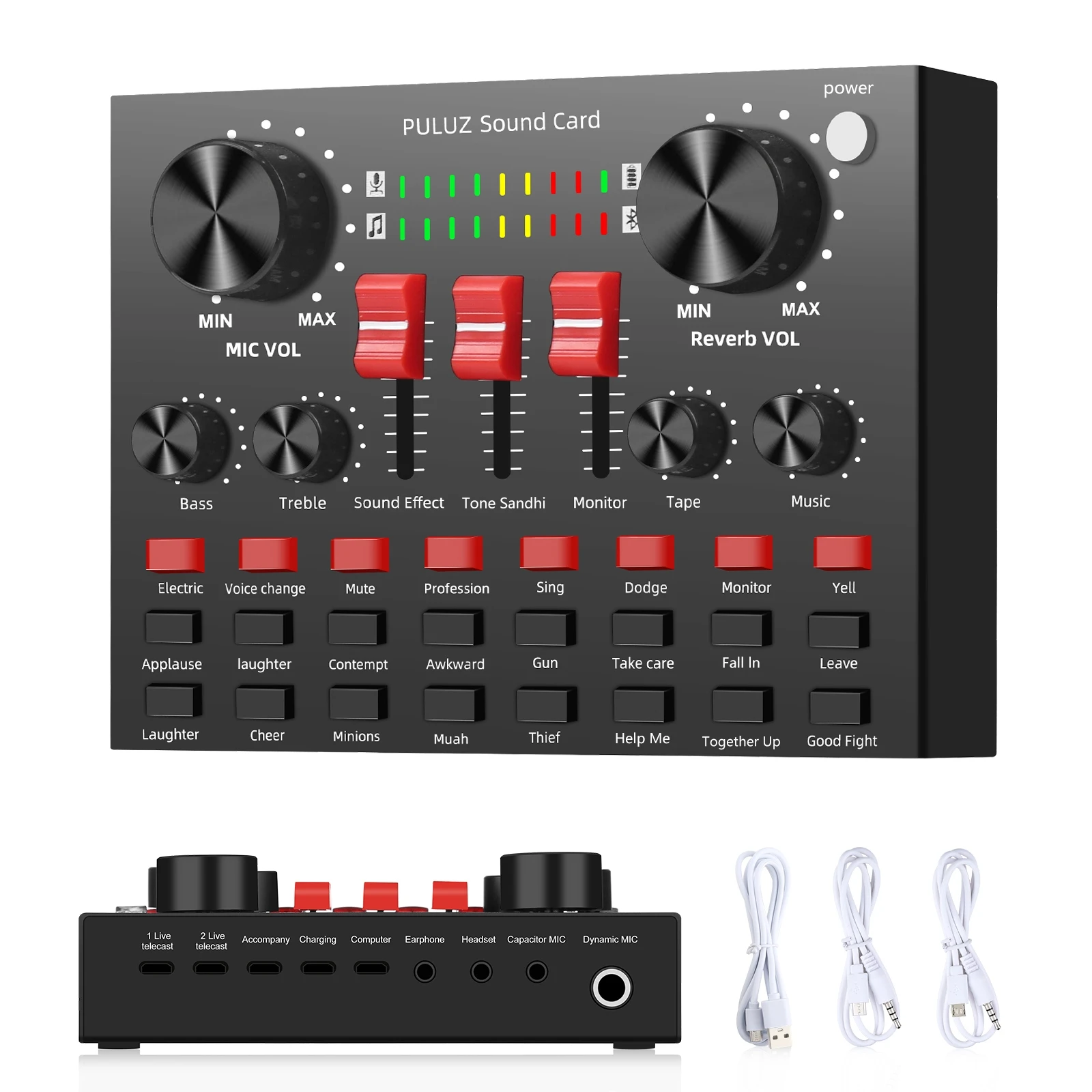 PC Sound Card Live Mobile Phone Broadcast equipment audio Mixer professional digital sound system Recording
PC Sound Card Live Mobile Phone Broadcast equipment audio Mixer professional digital sound system Recording
