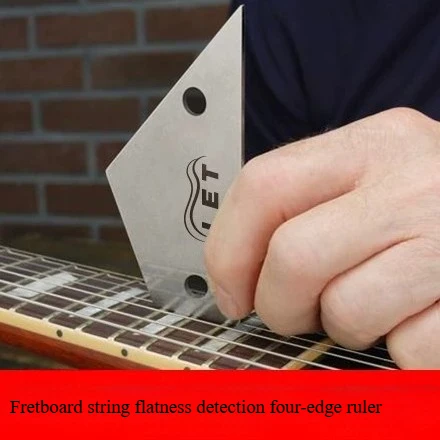 Stainless Steel Guitar Fret Leveling Ruler 4-Sided Right Angle Fret Leveler Luthier Tool for Guitar Bass Repair Maintenance
Stainless Steel Guitar Fret Leveling Ruler 4-Sided Right Angle Fret Leveler Luthier Tool for Guitar Bass Repair Maintenance