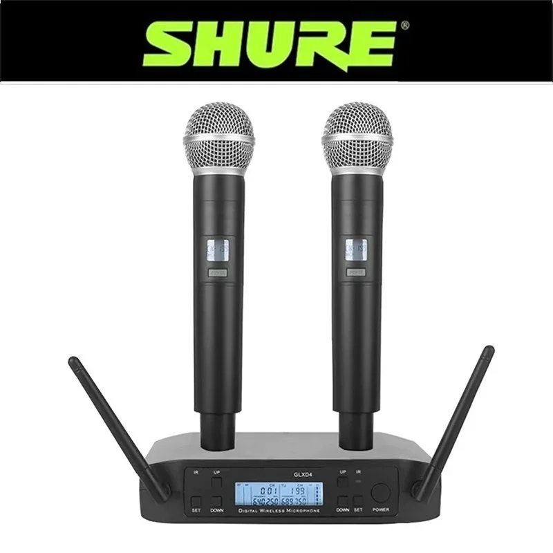 Shure GLXD4 SM58 Wireless 2 Handheld Microphone UHF Dynamic Professional Party Stage Karaoke Microphone 640~690Mhz Shure GLXD4
Shure GLXD4 SM58 Wireless 2 Handheld Microphone UHF Dynamic Professional Party Stage Karaoke Microphone 640~690Mhz Shure GLXD4