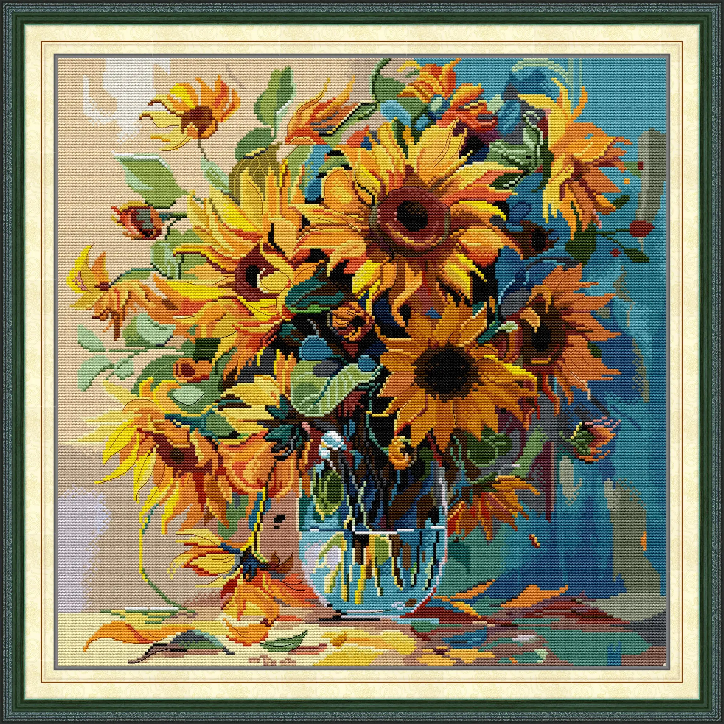 Maydear Full Cross Stitch Kit, 11CT/14CT/16CT/9CT Aida Fabric,DMC Threads Sewing Pattern Embroidery Set-Sunflower 4
Maydear Full Cross Stitch Kit, 11CT/14CT/16CT/9CT Aida Fabric,DMC Threads Sewing Pattern Embroidery Set-Sunflower 4