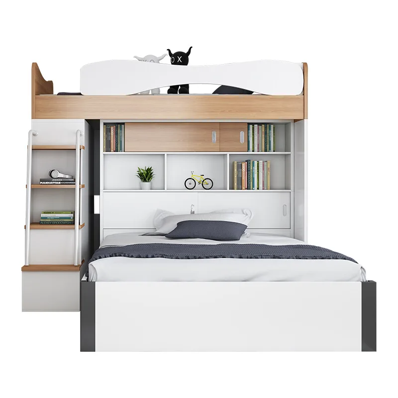 Children's staggered upper and lower beds Bunk beds High and low with desk Go to bed Under table Wardrobe
Children's staggered upper and lower beds Bunk beds High and low with desk Go to bed Under table Wardrobe