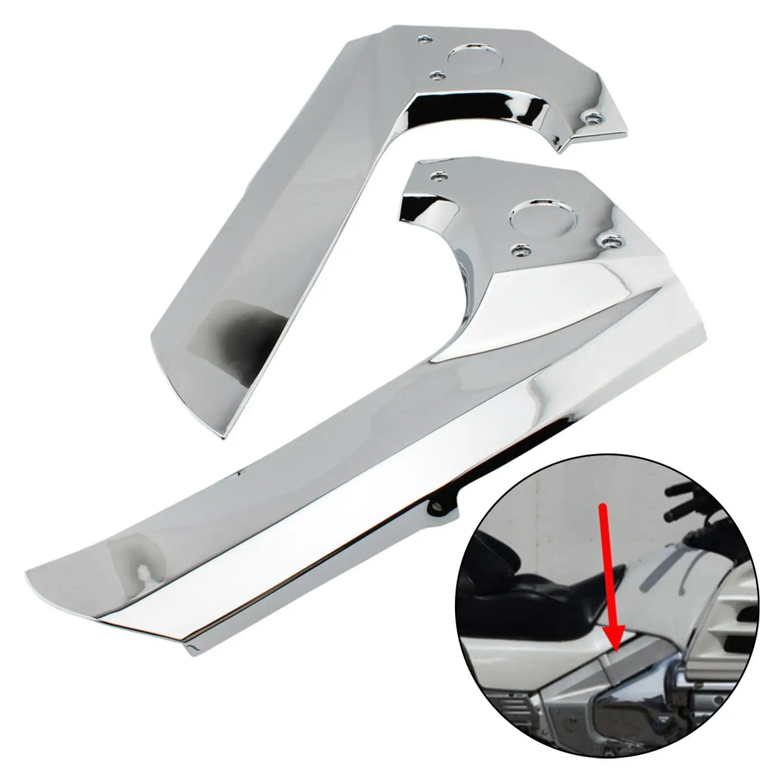 2 Pieces Motorcycle Fairing Frame Covers for Honda GL1800 2001-2017
2 Pieces Motorcycle Fairing Frame Covers for Honda GL1800 2001-2017