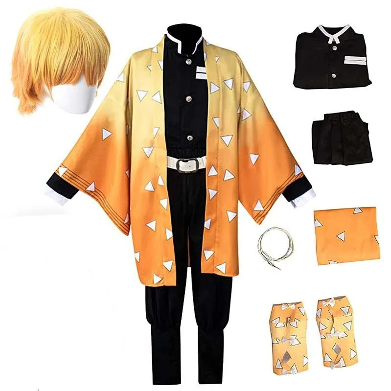 Anime Kimetsu No Yaiba Agatsuma Zenitsu Cosplay Costume Kimono Uniform Halloween Party Costumes Adult and Kids
Anime Kimetsu No Yaiba Agatsuma Zenitsu Cosplay Costume Kimono Uniform Halloween Party Costumes Adult and Kids