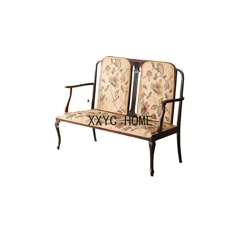 Solid Wood Sofa Living Room French Retro Nanyang Style Double Three-Person Small Apartment Studio Villa American Country
Solid Wood Sofa Living Room French Retro Nanyang Style Double Three-Person Small Apartment Studio Villa American Country