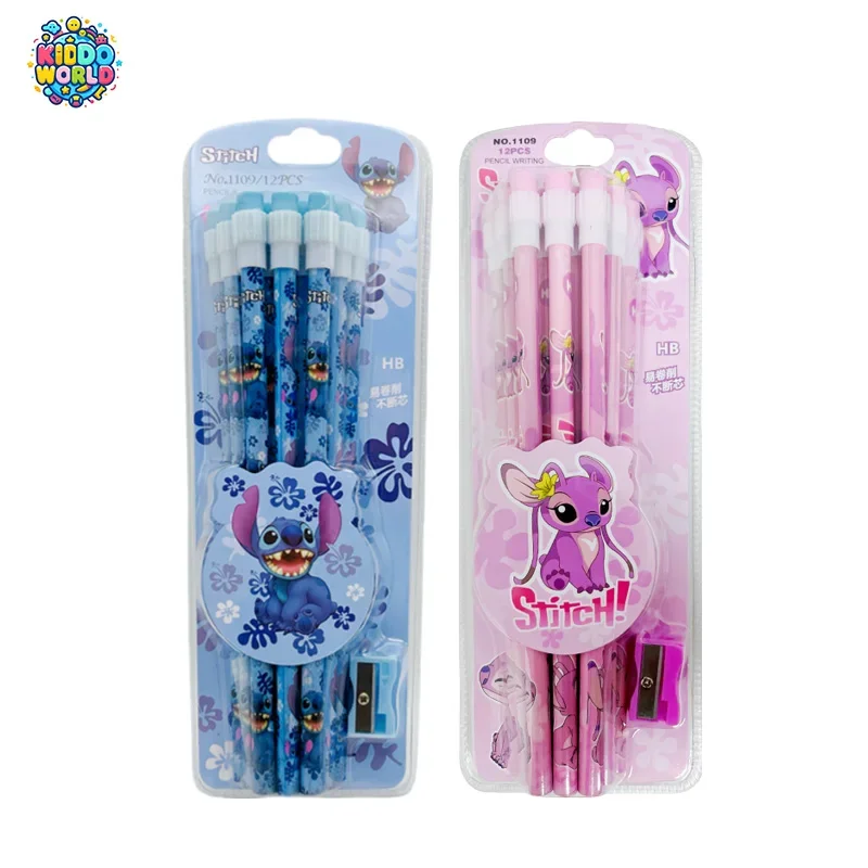 12pcs Stitch Lilo & Stitch Cute Cartoon HB Pencils, 12 Pencils & 1 Pencil Roller Stationery Box Set, Writing & Drawing
12pcs Stitch Lilo & Stitch Cute Cartoon HB Pencils, 12 Pencils & 1 Pencil Roller Stationery Box Set, Writing & Drawing