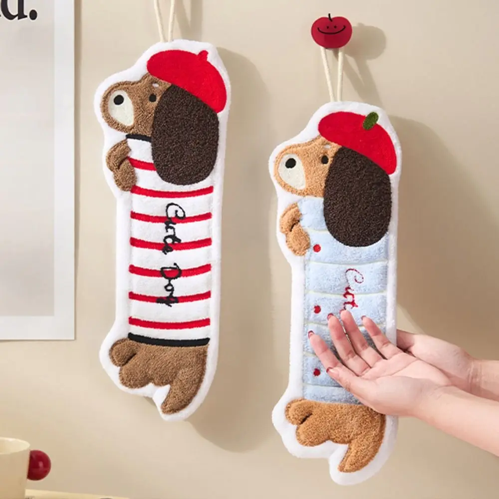 Cute Quick Drying Dachshund Shaped Hand Towel Thicker Absorbent Cleaning Towel Hanging Reusable Dishcloths Kitchen
Cute Quick Drying Dachshund Shaped Hand Towel Thicker Absorbent Cleaning Towel Hanging Reusable Dishcloths Kitchen