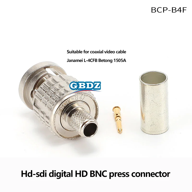 50/75ohm HD-SDI BNC Crimp Plug BCP-B4F/B53/BP-C5FA Digital Fever Audio Cable HD Q9 Crimping HD-SDI Cold Pressing BNC Connectors
50/75ohm HD-SDI BNC Crimp Plug BCP-B4F/B53/BP-C5FA Digital Fever Audio Cable HD Q9 Crimping HD-SDI Cold Pressing BNC Connectors