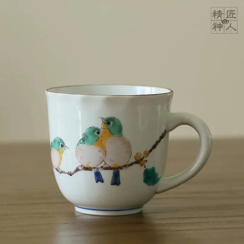 In Stock, Imported From Japan, Kutani Ware Hand-Painted Cute Bird Mug, Water Tea Coffee Cup, Birthday Gift
In Stock, Imported From Japan, Kutani Ware Hand-Painted Cute Bird Mug, Water Tea Coffee Cup, Birthday Gift